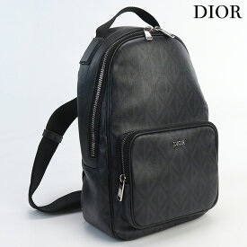 【中古】 クリスチャンディオール ボディバッグ メンズ ブランド Christian Dior CDダイヤモンドキャンバス ライダー ミニ スリングバッグ PVC 1ESBO038CDP H43E ブラック バッグ