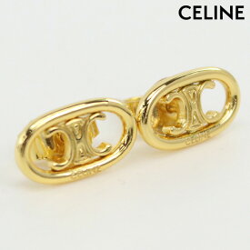 ＼4/27 09:59まで★先着2000円OFFクーポン／【中古】 セリーヌ ピアス レディース ブランド CELINE トリオンフ ピアス メタル ゴールド アクセサリー