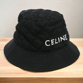 ＼先着5,900円割引クーポン★全品10%OFF／【中古】 セリーヌ バケットハット メンズ ブランド CELINE ナイロン 2AUB0930C 38NO ブラック 帽子