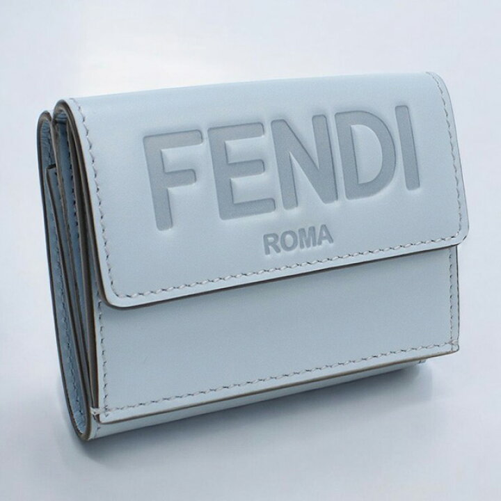 フェンディ フェンディローマ ロゴ 三つ折り財布 コンパクトウォレット 