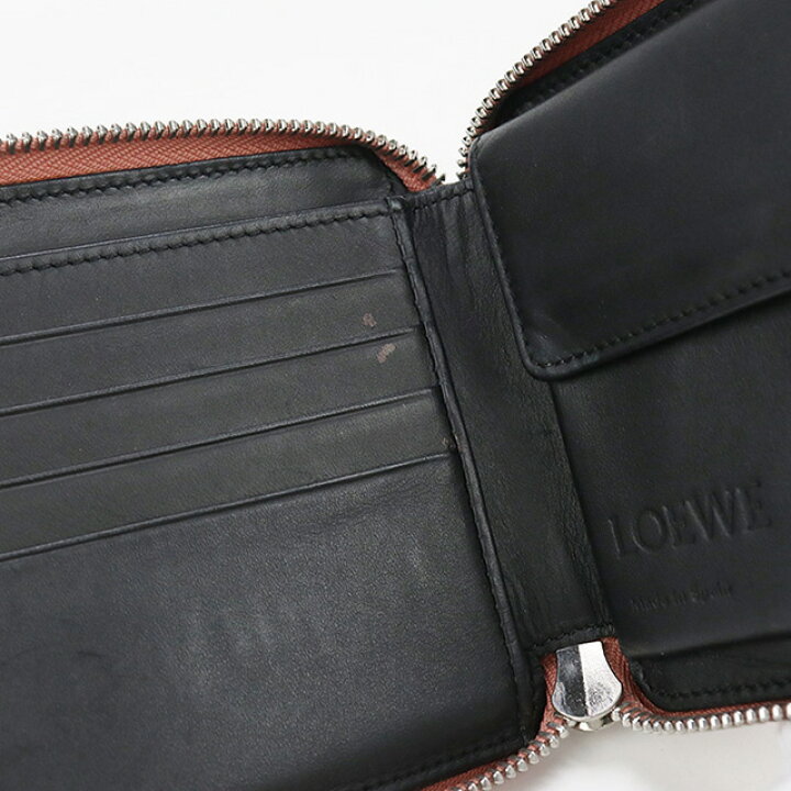 楽天市場】＼4/13は全品10倍☆最大37倍／【中古】 ロエベ 二折財布小銭  