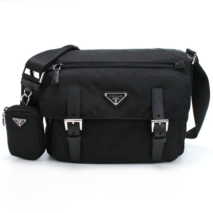 楽天市場】PRADA プラダ 1BD953 斜め掛け ショルダーバッグ NERO  
