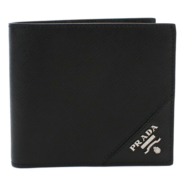 スーパーSALE☆2000円OFFクーポン有／ プラダ 二折財布小銭入付き 