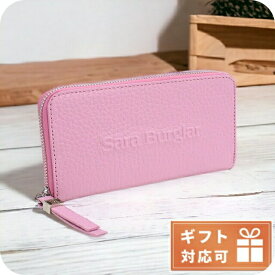 サラバーグラー 長財布 ラウンドファスナー レディース Sara Burglar BUFALO LOGO レザー イタリア 110L GLICINE ピンク系 ウォレット ブランド 高級 おしゃれ プレゼント 実用的