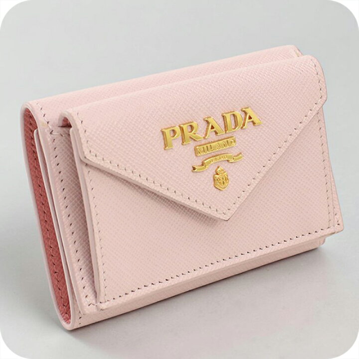 楽天市場】【中古】 プラダ 三つ折り財布 コンパクト 三折財布 