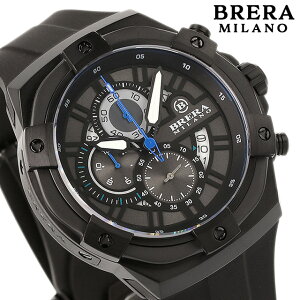 �_5/20���聚10%OFF+100%�Ҍ�+�ő�43�{�^ �u���� �~���m SUPERSPORTIVO EVO CHRONOGRAPH QUARTZ �N�I�[�c �r���v �����Y �N���m�O���t BRERA MILANO BMSSQC4503 �A�i���O �u���b�N �� �u�����h ������� �h�� �v���[