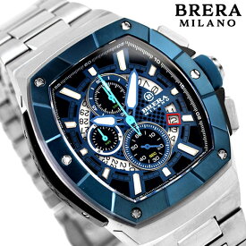 ブレラ ミラノ スーパースポルティーボ クオーツ 腕時計 ブランド メンズ クロノグラフ BRERA MILANO BMSSTNQC4101A-BRC アナログ ブルー 父の日 プレゼント 実用的