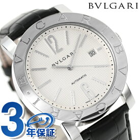 【クロス付】 ブルガリ 時計 メンズ BVLGARI ブルガリ42mm 自動巻き 腕時計 ブランド BB42WSLDAUTO シルバー 記念品 ギフト 父の日 プレゼント 実用的