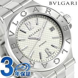 【クロス付】 ブルガリ 時計 メンズ BVLGARI ディアゴノ 40mm 自動巻き DG40C6SSD 腕時計 ブランド シルバー 記念品 プレゼント ギフト