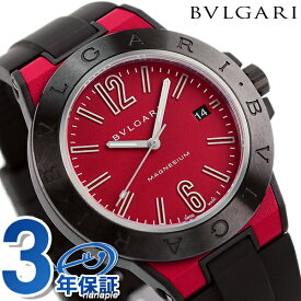 ブルガリ 時計 ディアゴノ マグネシウム 41mm 自動巻き メンズ 腕時計 DG41C9SMCVD／SP BVLGARI レッド ブラック 高級 ブランド おしゃれ 防水 プレゼント 男性 実用的