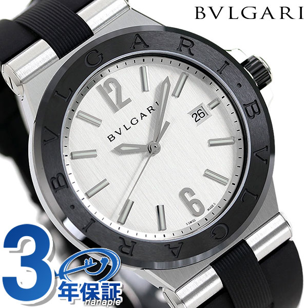 【25日は2000円割引クーポンに店内ポイント最大46倍】 ブルガリ 時計 メンズ BVLGARI ディアゴノ 42mm 自動巻き  DG42C6SCVD 腕時計 シルバー | 腕時計のななぷれ