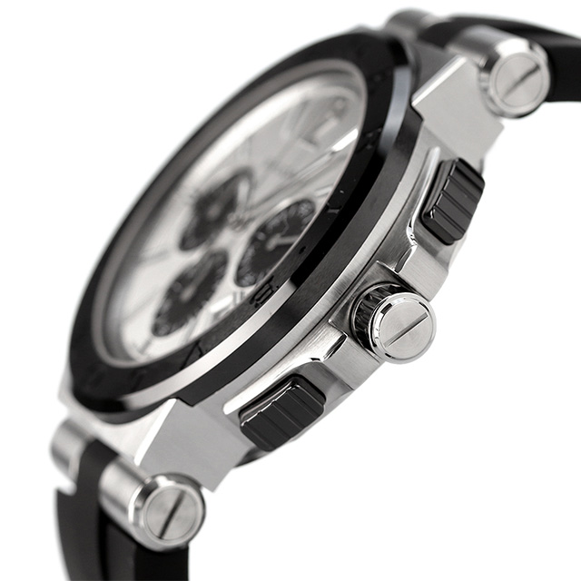 【25日は2000円割引クーポンに店内ポイント最大46倍】 ブルガリ 時計 メンズ BVLGARI ディアゴノ 42mm 自動巻き  DG42C6SCVDCH 腕時計 シルバー | 腕時計のななぷれ