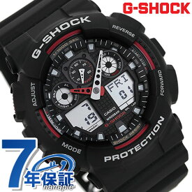 gショック ジーショック G-SHOCK GA-100-1A4DR Newコンビネーションモデル ブラック 黒 レッド CASIO カシオ 腕時計 メンズ ギフト 父の日 プレゼント 実用的