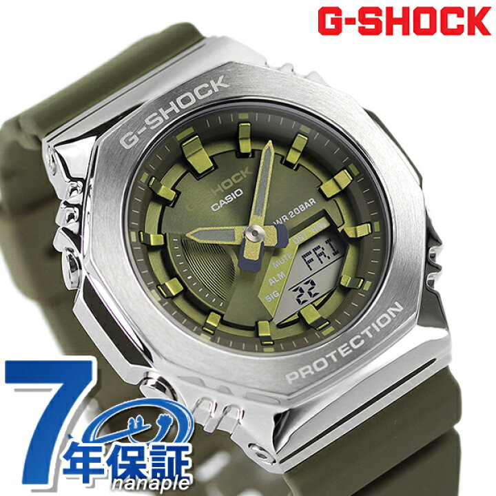楽天市場 最大1000円割引クーポン 1日00時 4日9時59分まで G Shock Gショック Gm S2100 Sシリーズ クオーツ メンズ 腕時計 Gm S2100 3adr Casio カシオ グリーン 腕時計のななぷれ