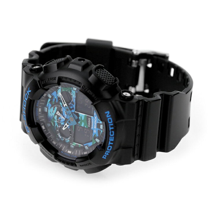 楽天市場】gショック ジーショック G-SHOCK GA-100CB-1ADR ブルー 