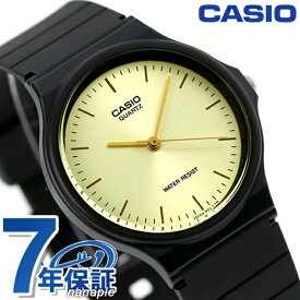 カシオ 腕時計 ブランド チープカシオ 海外モデル ラウンド MQ-24-9EDF CASIO ゴールド×ブラック チプカシ 時計 プレゼント ギフト