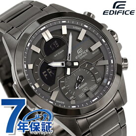 ＼さらに+4倍★今だけ!!／ エディフィス EDIFICE ECB-30DC-1B スマートフォンリンクモデル Bluetooth 海外モデル メンズ 腕時計 カシオ casio アナデジ ガンメタル ブランド おしゃれ 防水 文字盤 大きい プレゼント 男性 実用的