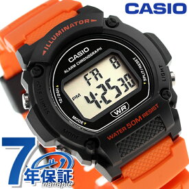 カシオ CASIO W-219H-4AV スタンダード チープカシオ チプカシ 海外モデル メンズ 腕時計 ブランド カシオ casio デジタル オレンジ プレゼント ギフト