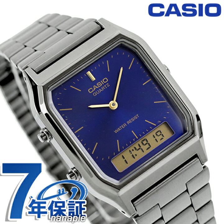 楽天市場】カシオ CASIO クォーツ 電池式 AQ-230GG-2A ビンテージ 海外 