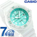 ＼2000円OFF+全品5倍★7/10限定／ カシオ チープカシオ カレンダー アナログ レディース LRW-200H-3CVDF CASIO 腕時計 グリーン ホワイト 時計 ブランド おしゃれ 防水 小さい 軽い かわいい プレゼント 女性 実用的