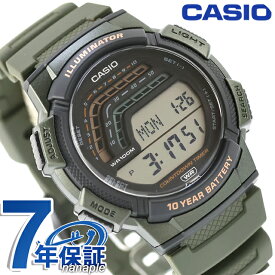 カシオ チープカシオ CASIO スタンダード クォーツ 電池式 WS-1800-3AV 海外モデル メンズ チプカシ 腕時計 ブランド カシオ casio デジタル ブラック カーキグリーン 黒 おしゃれ 防水 小さい 軽い かわいい プレゼント 実用的