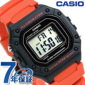 カシオ チープカシオ デジタル レッド 海外モデル メンズ レディース 腕時計 ブランド W-218H-4BVDF CASIO チプカシ 時計 ギフト 父の日 プレゼント 実用的