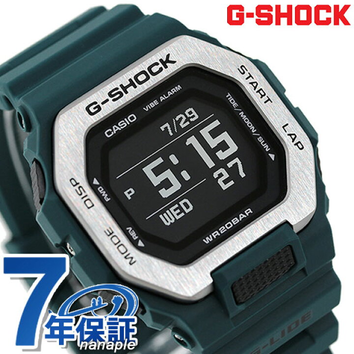 楽天市場 最大00円offクーポン さらに 4倍で店内ポイント最大60倍 G Shock Gショック Gライド メンズ 腕時計 Gbx 100 2dr Casio カシオ 時計 Bluetooth タイドグラフ ブラック グリーン ジーショック 腕時計のななぷれ