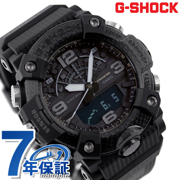 [新品] [7年保証] [送料無料] g-shock メンズ マスターオブG マッドマスター Bluetooth GG-B100-1BDR 腕時計 gショック オールブラック オールブラック 黒 ジーショック