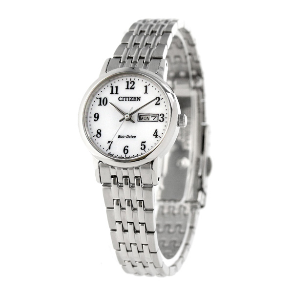 シチズン ソーラー デイデイト レディース 腕時計 EW3250-53A CITIZEN ホワイト 時計 | 腕時計のななぷれ