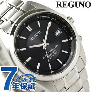 【20日は全品5倍でポイント最大27倍】 シチズン REGUNO レグノ ソーラーテック電波時計 ブラック RS25-0344H 腕時計 時計