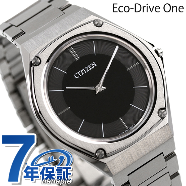【30日は+4倍で店内ポイント最大36倍】 シチズン エコドライブ ワン 薄型 ソーラー 日本製 メンズ 腕時計 AR5060-58E CITIZEN  ブラック | 腕時計のななぷれ