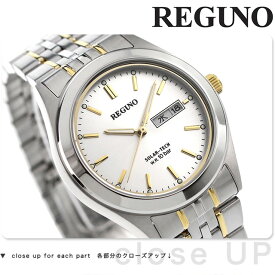 シチズン レグノ スタンダード リングソーラー 腕時計 ブランド KM1-113-13 CITIZEN REGUNO シルバー×ゴールド 時計 プレゼント ギフト