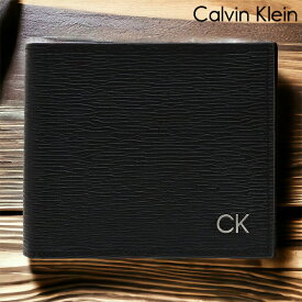 ＼25日限定★先着2000円OFFクーポンにさらに+3倍／ カルバンクライン 二つ折り財布 メンズ ブランド CALVIN KLEIN Billfold With Coin Pocket 革 レザーウォレット 小銭入れあり レザー 31CK130008 ブラック 財布