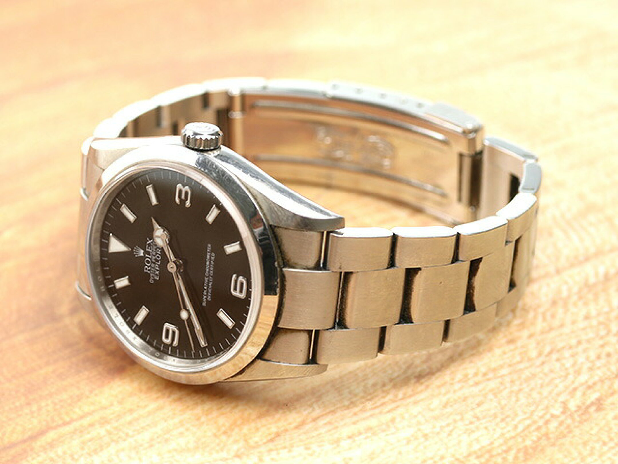 ロレックスのエクスプローラーの修理後の状態