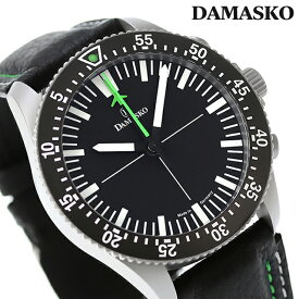 ＼25日限定★先着2000円OFFクーポンにさらに+3倍／ ダマスコ ストップミニット 自動巻き 腕時計 ブランド メンズ クロノグラフ DAMASKO DC80 GR L アナログ ブラック 黒 ドイツ製