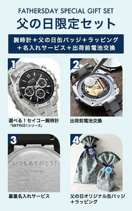 楽天市場】＼父の日 ギフトセット／ セイコーセレクション クォーツ 