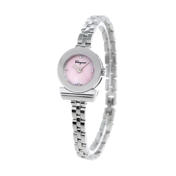 フェラガモ ガンチーニ ブレスレット スイス製 腕時計 FBF070017 Salvatore Ferragamo ピンクシェル 時計 |  腕時計のななぷれ