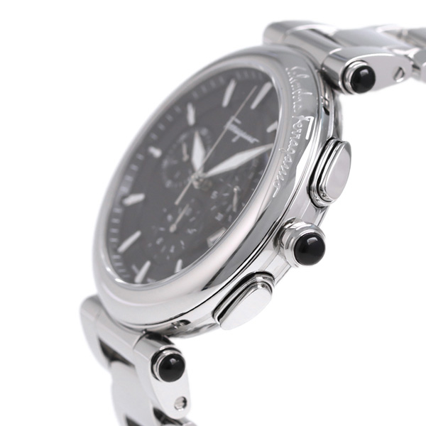 【1000円割引クーポン発行中】 フェラガモ イディリオ クロノグラフ スイス製 腕時計 FCP070017 Salvatore Ferragamo  ブラック 時計 | 腕時計のななぷれ