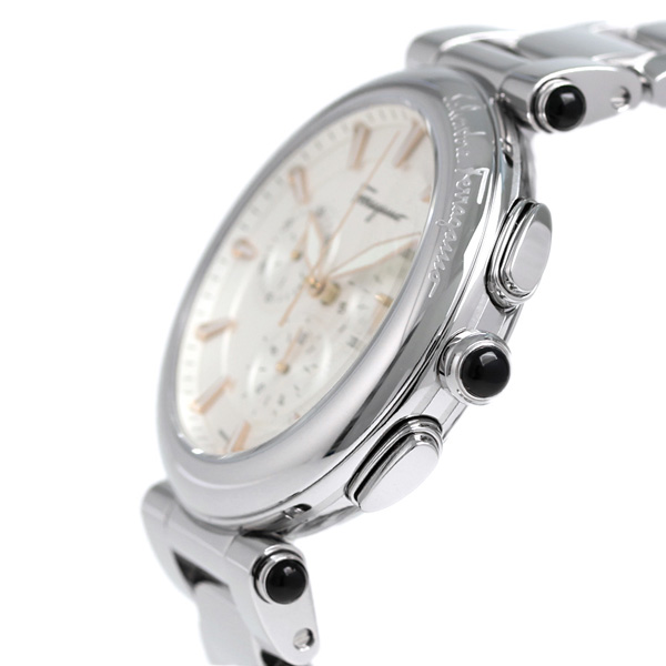 フェラガモ イディリオ クロノグラフ スイス製 腕時計 FCP080017 Salvatore Ferragamo シルバー 時計 | 腕時計のななぷれ