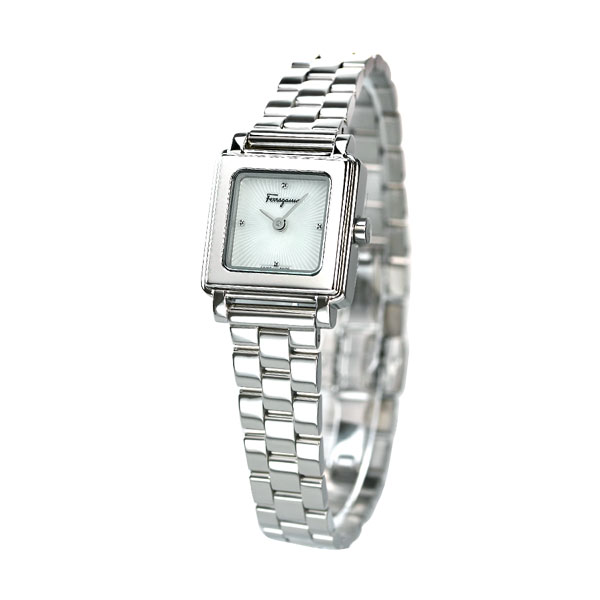 【1000円割引クーポン発行中】 フェラガモ Ferragamo 時計 レディース スイス製 スクエア SFBY00319 腕時計 ホワイトシェル |  腕時計のななぷれ