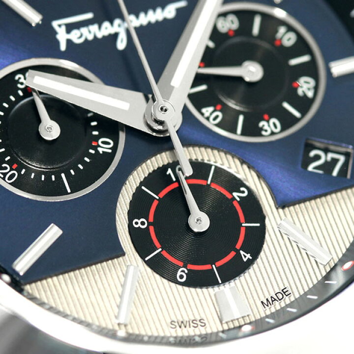楽天市場】フェラガモ 1898 42mm クロノグラフ メンズ 腕時計 