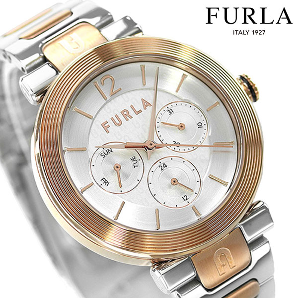 【当店限定さらに+4倍に10％割引クーポン】 FURLA フルラ 時計 マルチファンクション 38mm 日付表示 レディース 腕時計  WW00011004L5 シルバー×ローズゴールド | 腕時計のななぷれ