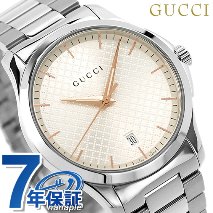 楽天市場 5日は1万円割引クーポンに店内ポイント最大57倍 グッチ 時計 メンズ Gucci 腕時計 Gタイムレス 40mm Ya シルバー 腕時計のななぷれ