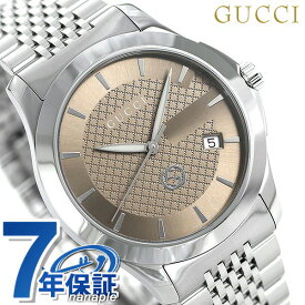 【クロス付】 グッチ 時計 Gタイムレス 40mm メンズ 腕時計 ブランド YA1264107 GUCCI ブラウン 記念品 ギフト 父の日 プレゼント 実用的