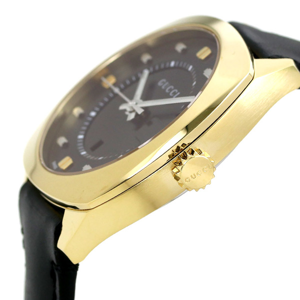 グッチ GUCCI レディース 腕時計 GG2570 コレクション ミディアム 37mm YA142408 ブラック 革ベルト 時計 |  腕時計のななぷれ