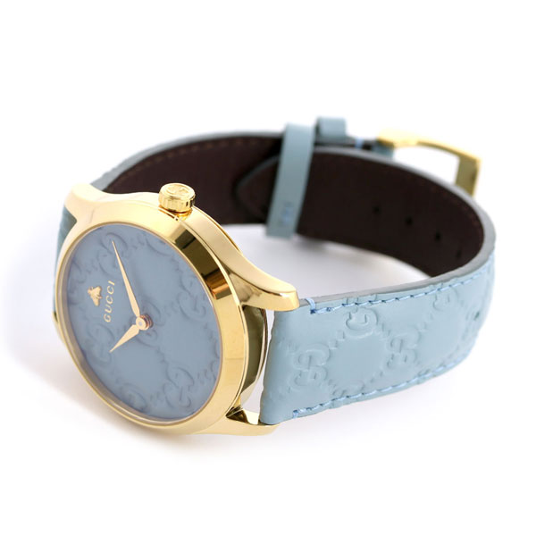 【1500円割引クーポンに店内ポイント最大44倍】 グッチ 時計 Gタイムレス 38mm レディース 腕時計 YA1264097 GUCCI  G-TIMELESS ブルー 革ベルト | 腕時計のななぷれ