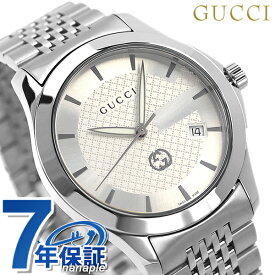 【クロス付】 グッチ 時計 Gタイムレス 40mm クオーツ メンズ 腕時計 ブランド YA1264174 GUCCI シルバー 記念品 ギフト 父の日 プレゼント 実用的
