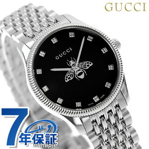 グッチ Gタイムレス クオーツ 腕時計 レディース GUCCI YA1265020 アナログ ブラック 黒 スイス製 高級 ブランド おしゃれ 防水 軽い 華奢 かわいい プレゼント 女性 実用的