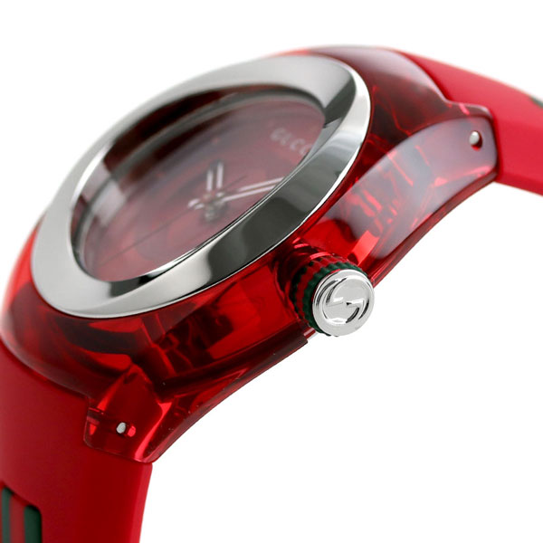 グッチ シンク 36mm レディース 腕時計 YA137303 GUCCI レッド | 腕時計のななぷれ