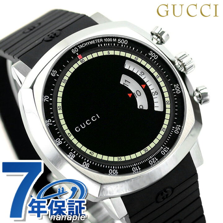 楽天市場 グッチ 時計 メンズ レディース クロノグラフ グリップ 40mm Ya Gucci 腕時計 ブラック 腕時計のななぷれ